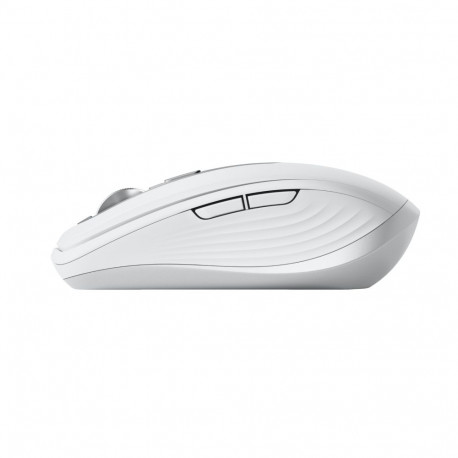  Logitech MX Anywhere 3S Mouse - RF Wireless + Bluetooth, Laser, 8000 DPI, Pale Grey (White)