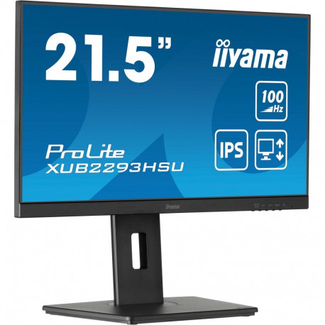 21,5" IPS-panel, 1920x1080@100Hz, 15cm Height Adj. Stand, 300cd/m², Speakers, HDMI, DisplayPort, 1ms