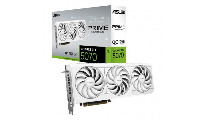 ASUS NVIDIA GeForce RTX 5070 12 GB GDDR7 192-bit kolmekordne sloti jahutiga 1x HDMI 3x DisplayPort P