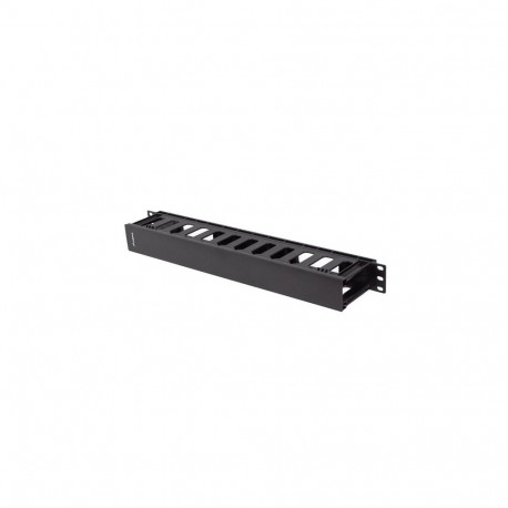 Lanberg 19" kaablite haldus 1U, tüüp A, plastik | AK-1703-B | must