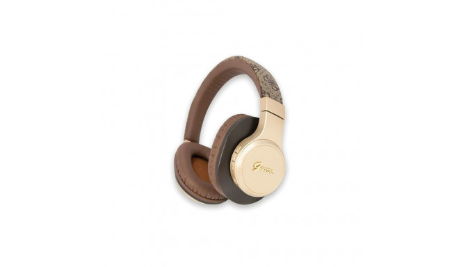 Guess Bluetooth on-ear headphones GUBH604GEMW brown 4G Script