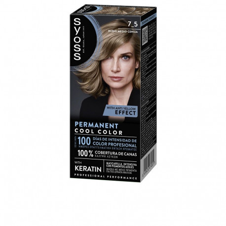 Syoss püsivärv Cool Color #7.5 1u, keskmine tuhkblond