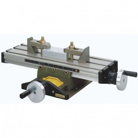 Proxxon micro compound table KT 70 – solid aluminium, 200 × 70 mm work surface, 134 mm x travel, 46 