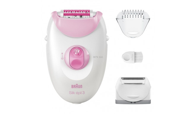 Jaunums! Akcija! BRAUN Silk 3 epilators ar piederumiem SE3-031
