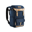 Camera Backpack - K&F Concept Vintage Blue 600D Polyester with Rain Cover