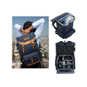 Camera Backpack - K&F Concept Vintage Blue 600D Polyester with Rain Cover
