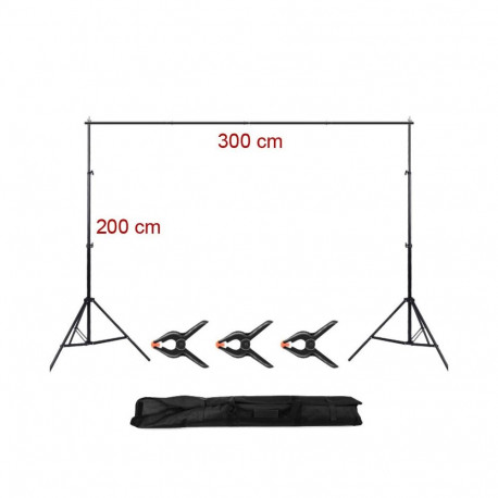 Photography Background Kit - MITOYA Tripod 200cm + 300cm Crossbar