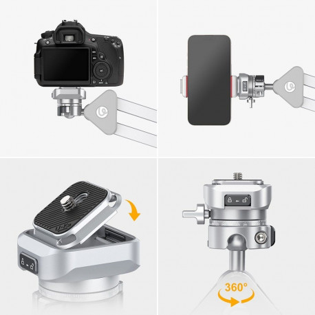 Table Tripod - Ulanzi TH04 Adjustable Aluminum Tripod 91cm 2kg Load Capacity