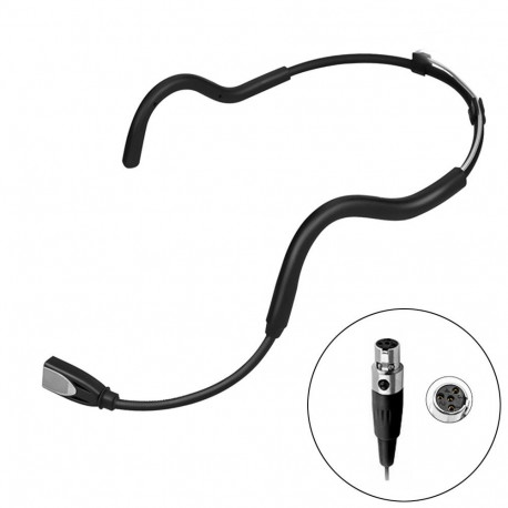 Microphone - KIMAFUN WP88 Waterproof Headset Mini XLR 4-pin 110 cm Cable