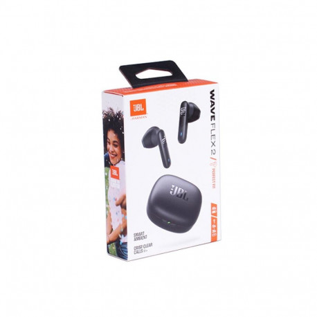 Audio Equipment - JBL Wave Flex 2 Pure Bass Sound 40h Playback Bluetooth Black