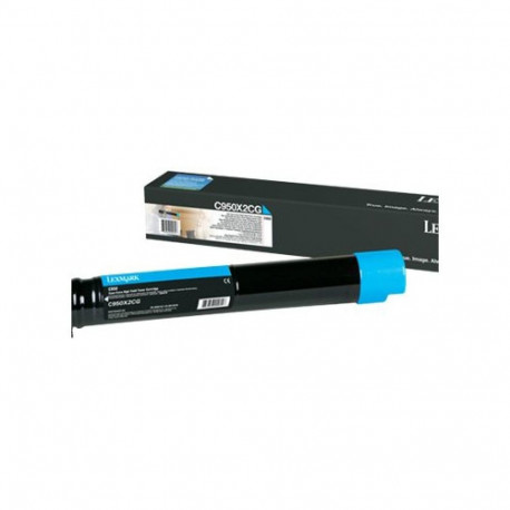 Toner Cartridge - Lexmark C950X2CG High Capacity 24000 Pages Cyan