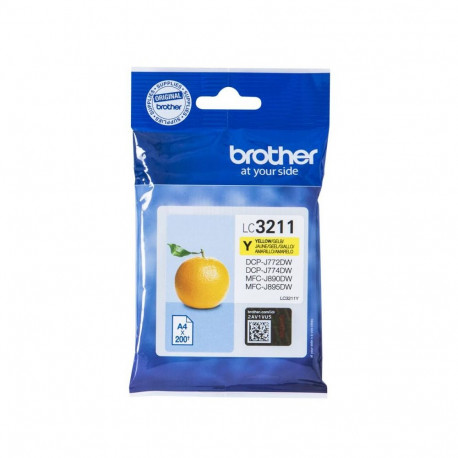 Ink Cartridge - Brother LC 3211 Yellow Original Cartridge 3-Year Warranty