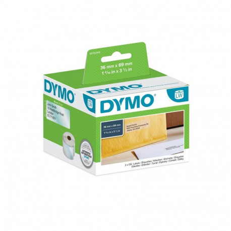 Labeling Tape - Dymo 99013 Euro Large Address Labels FSC Certified BPA-Free