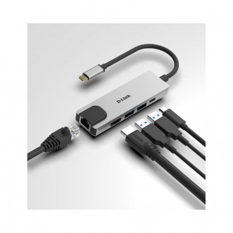 Docking Station - D-LINK DUB-M520 4K Display, Gigabit Ethernet, USB 3.0