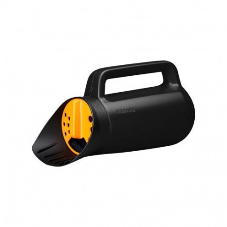 Garden Tool - Fiskars Solid Spreader 3 Flow Rates Easy-Lock System Black Orange