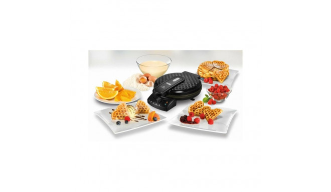Waffle Maker - Unold 48235 Diamond Non-Stick Plates, Temperature Control, Black