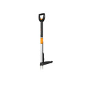 Garden Tool - Fiskars Smartfit Telescopic Weed Puller with Patented Mechanism Black Silver
