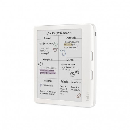 E-Book Reader - Kobo Libra Colour 7" 32GB 300 PPI (N428-KU-WH-K-CK) (N428KUWHKCK) (White)