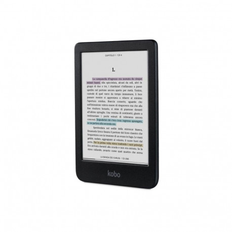 E-Book Reader - Kobo Clara Colour 6" E Ink Kaleido 3 16GB Waterproof Black