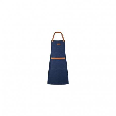 Kitchen Apron - Le Creuset Chefs Apron 800mm Cotton Unisex Denim Dark Blue