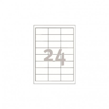 Label - Avery Zweckform 3658 6 x 33.8mm A4 White