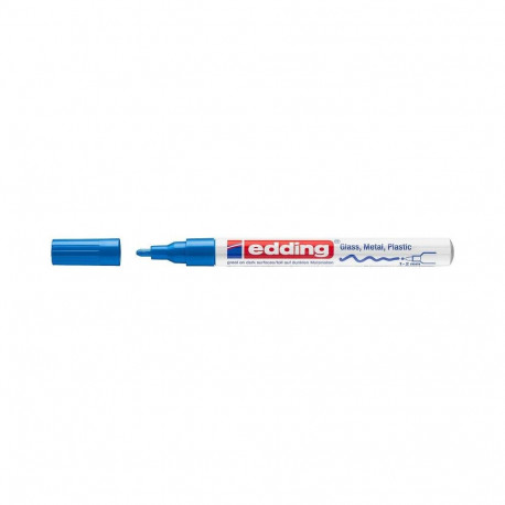 Office Supplies - Edding 751 Paint Marker 1-2mm Tip Water Resistant Blue