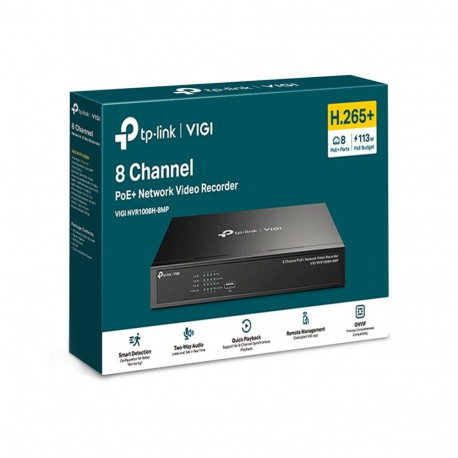 Network Video Recorder - TP-LINK VIGI NVR1008H-8MP 8 PoE+ Ports 16MP Decoding 4K HDMI Output
