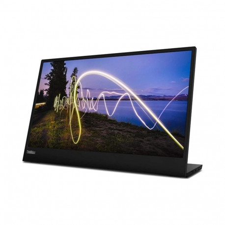 Monitor - Lenovo ThinkVision M15 15.6", Portable, USB-C, Black