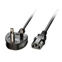 3m UK 3 Pin to C13 Mains Cable UK 3 Pin Plug to IEC C13 Connector