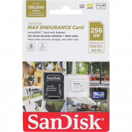 SanDisk Max Endurance      256GB microSDXC     SDSQQVR-256G-GN6IA