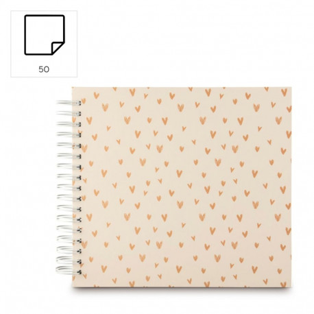 Hama Lovely Spiral beige   28x24 50 white Pages 7701