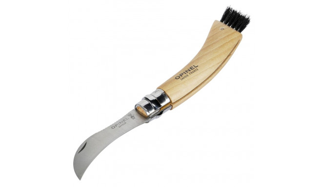 Opinel No. 08 Mushroom foldable knife w. Brush