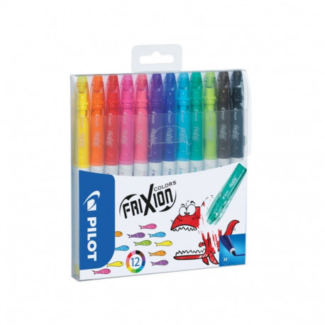 Viltpliiatsid kustutatavad Pilot FriXion Colors, 12 värvi