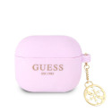 Guess Apple Airpods 3 Charms Silicone Case Purple
