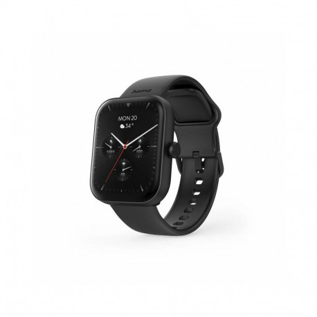 Hama 5000 Smart Watch, Phone Function, Sleep Analysis, Waterproof, 1.65 Black