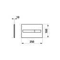 DUAL FLUSH PLA LIS CHROME