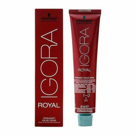Püsivärv Schwarzkopf Igora Royal Nº 1-0 60 ml