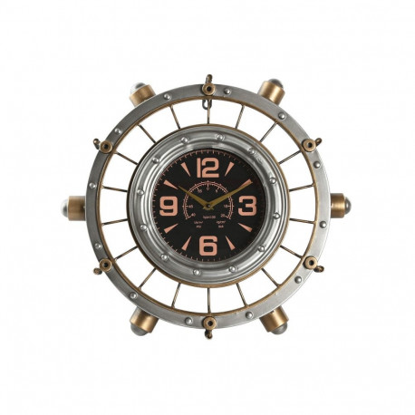 Wall Clock Home ESPRIT Golden Silver Iron Vintage 48 x 11 x 44,5 cm