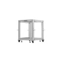 OPEN RACK 19" 12U 600X600-1100 ADJUSTABLE GREY LANBERG