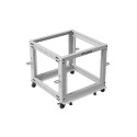 OPEN RACK 19" 9U 600X600-1100 ADJUSTABLE GREY LANBERG