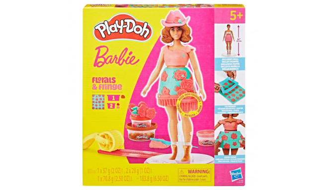 PLAY-DOH BARBIE mängukomplekt Florals And Fringe