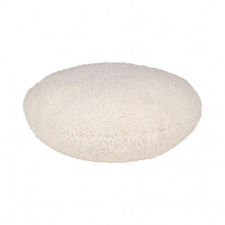 Pillow LARRY round, D40x16cm, natural white