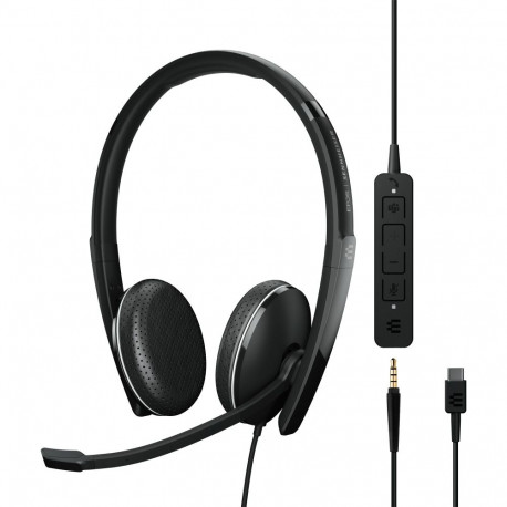 ADAPT adapter 165T USB-C II stereo klinkpistik, must