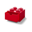Room Copenhagen LEGO Desk Drawer 4 , storage box (red, knobs)