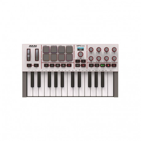AKAI MPK Mini MK4 - MIDI controller / control keypad, white