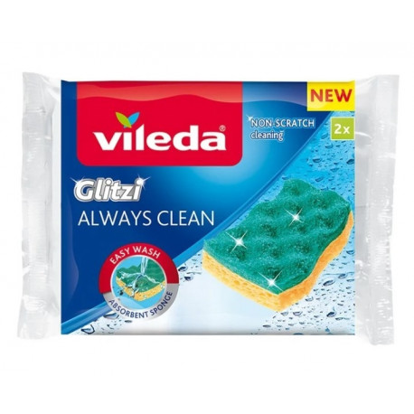 viskoossvamm Vileda Glitzi Always Clean 2 tk