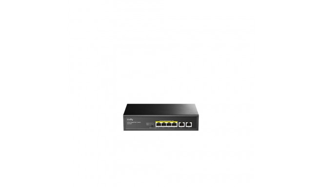 Cudy GS1006P network switch Unmanaged Gigabit Ethernet (10/100/1000) Power over Ethernet (PoE) Black