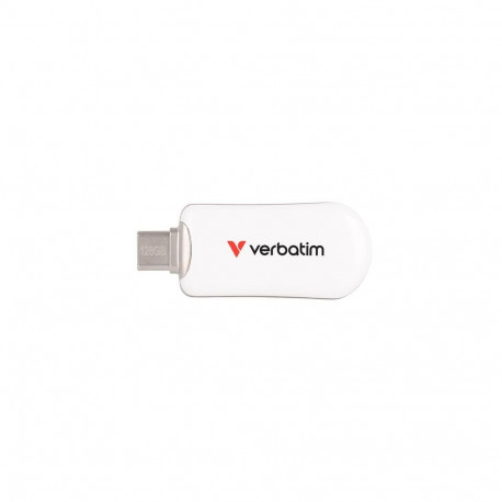 Verbatim Plectra USB-C Flash Drive White 128GB