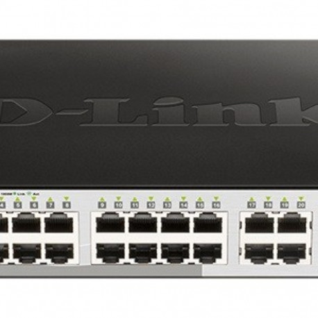 D-Link 20-Port Gigabit Smart Managed Switch (16 x 10/100/1000 Mbps Ports + 4 x SFP Ports)