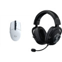 Logitech G305 Lightspeed hiir valge (910-005291) + G Pro X must (981-000818)